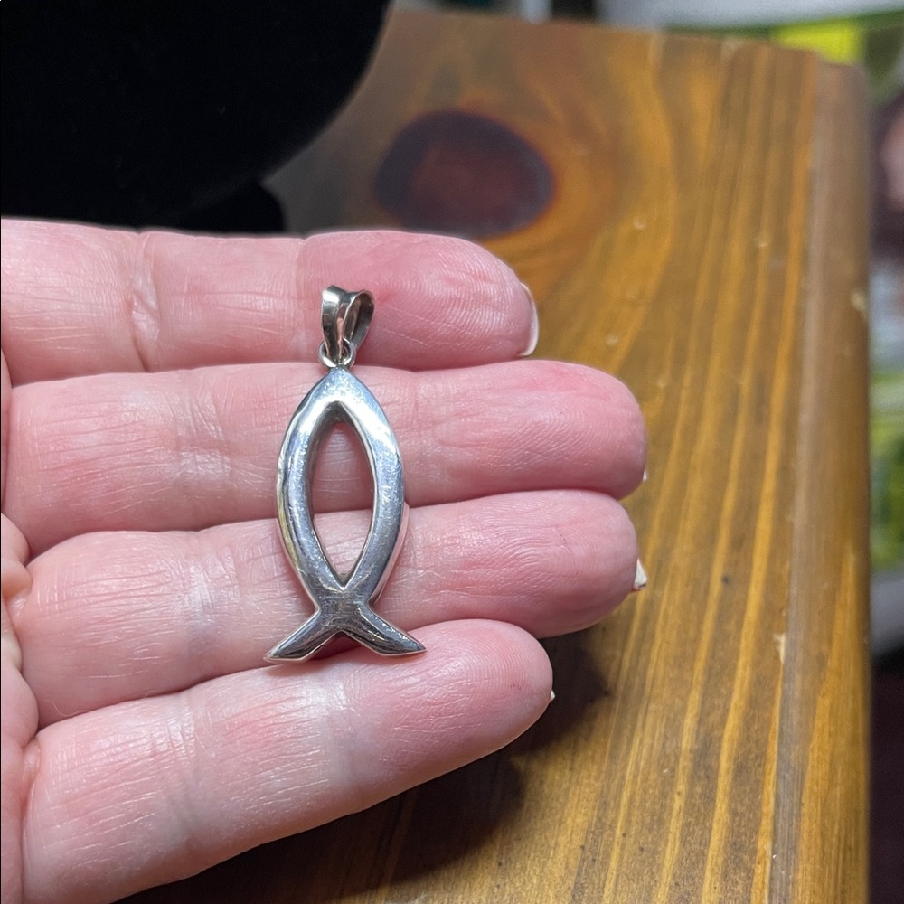 Sterling Silver Fish Pendant